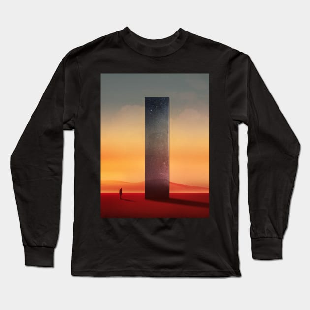 Dreamy Desert abstract lonely landscape Long Sleeve T-Shirt by ol1ie